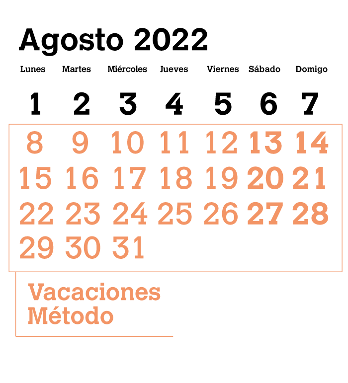 calendario-vacaciones-metodo-2022